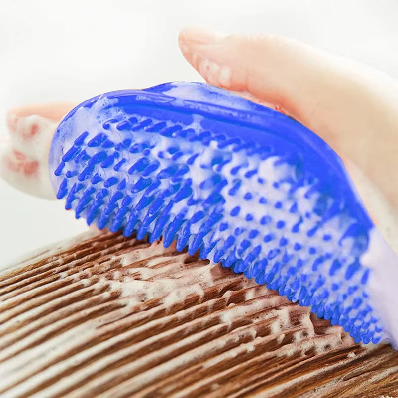 Silicone Dog Shower Brush β Grooming & Massage Glove for Bathing ππΆ
