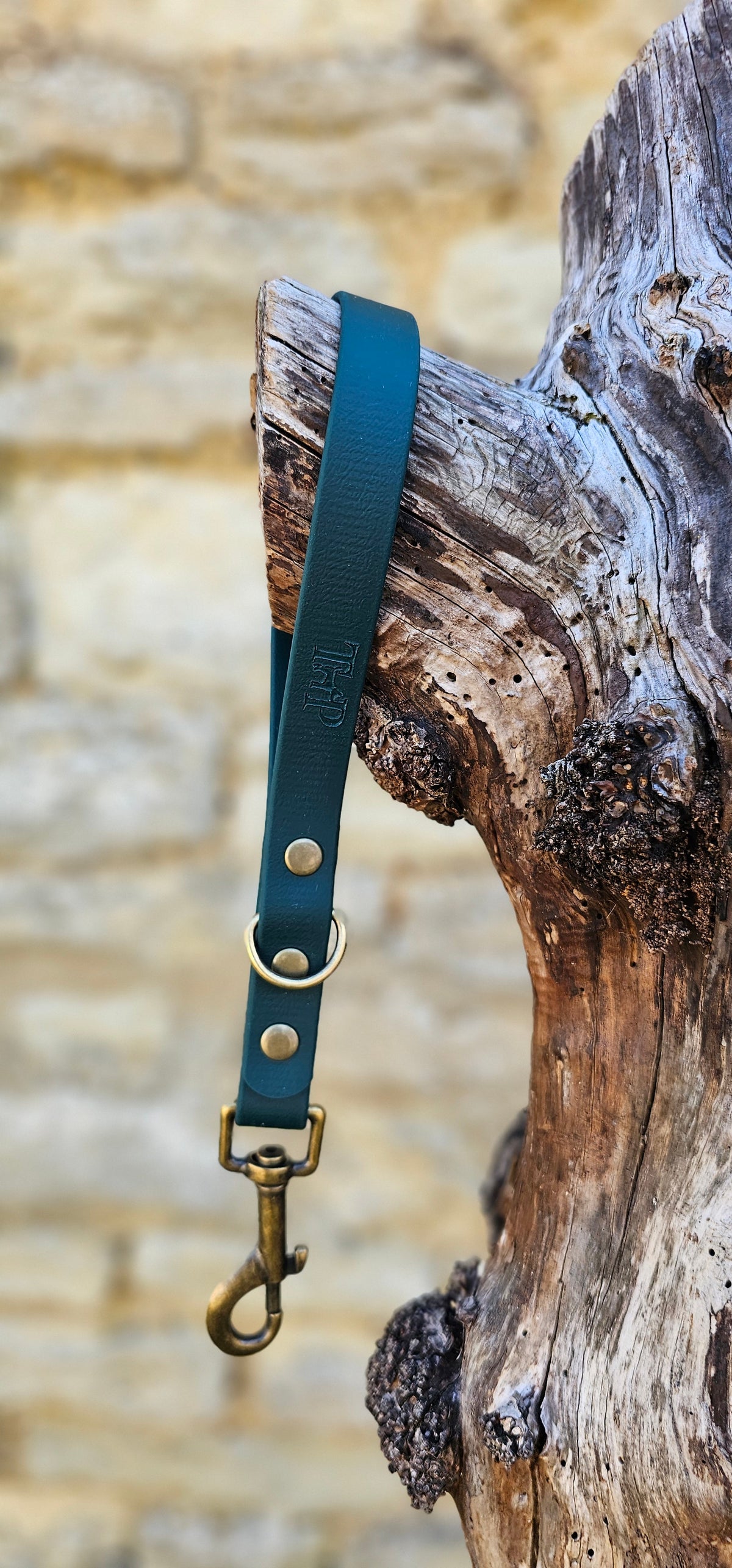 Dark Green - Waterproof BioThane® Short Dog Control Lead / Dog Traffic Handle