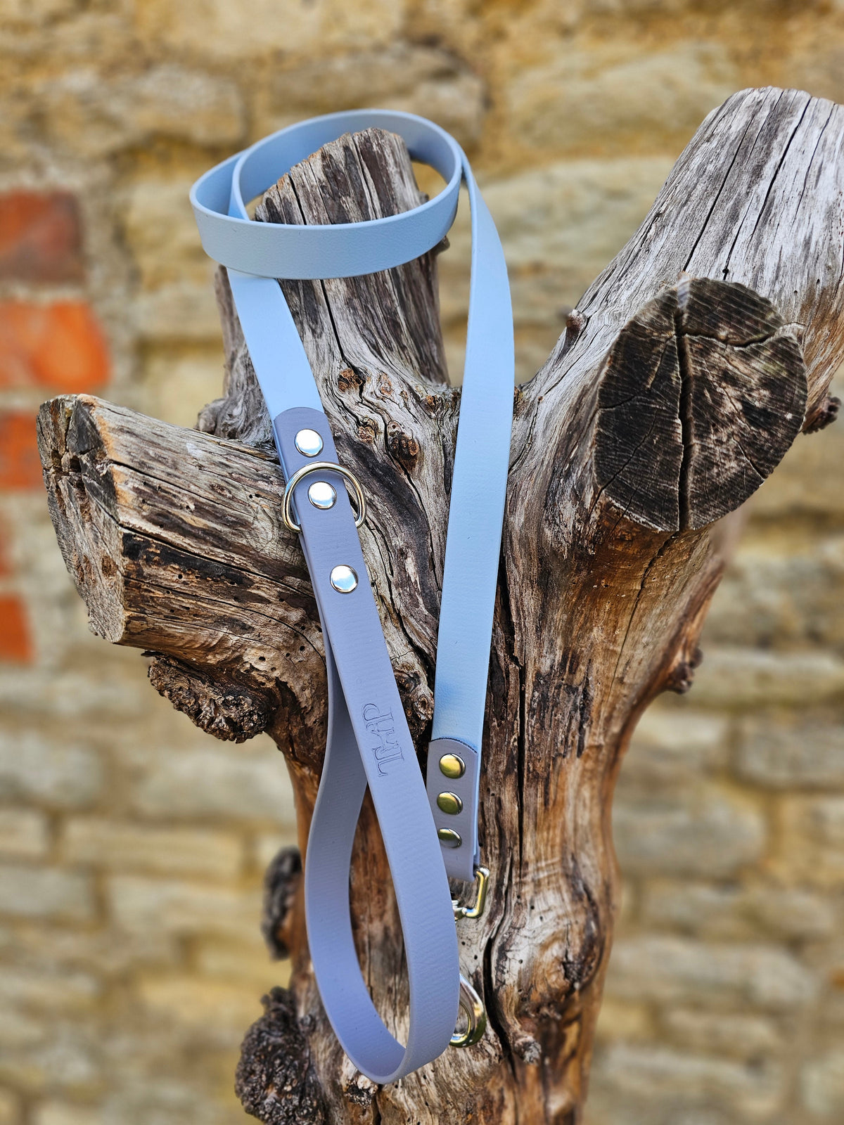 Pastel Blue & Grey - Waterproof BioThane© Dog Lead