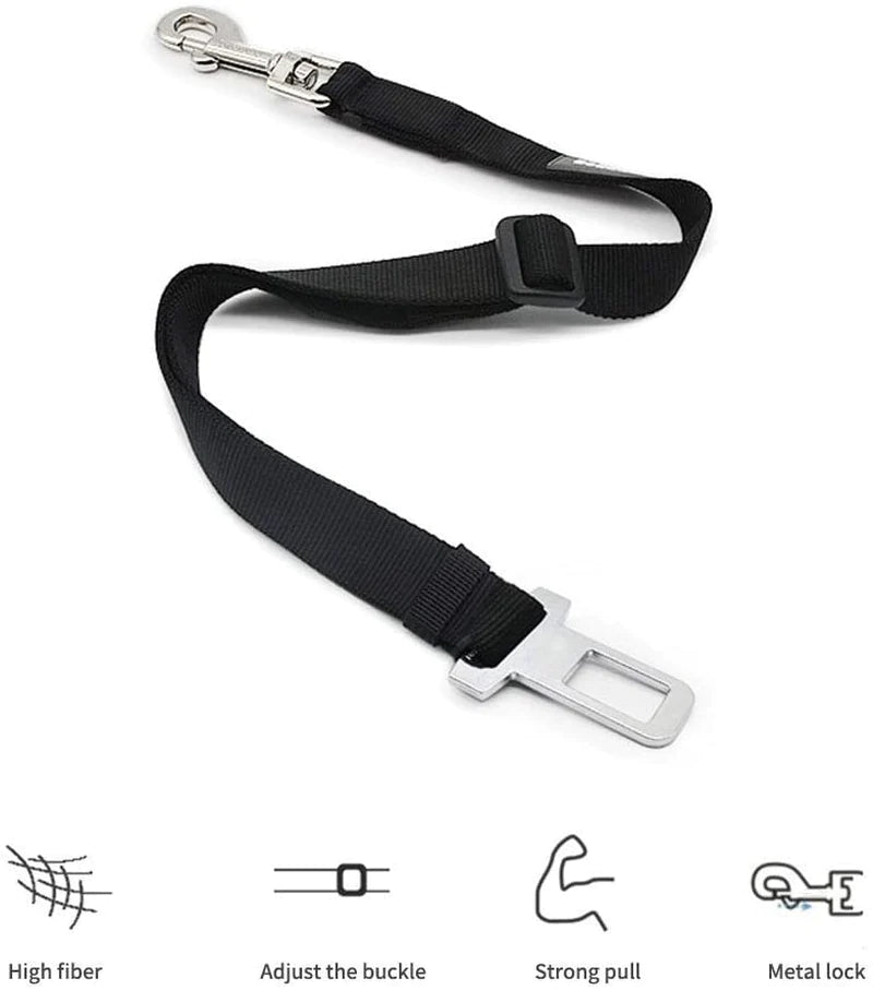 Adjustable Dog Car Seat Belt β Secure & Comfortable Travel Safety Restraint ππΆ