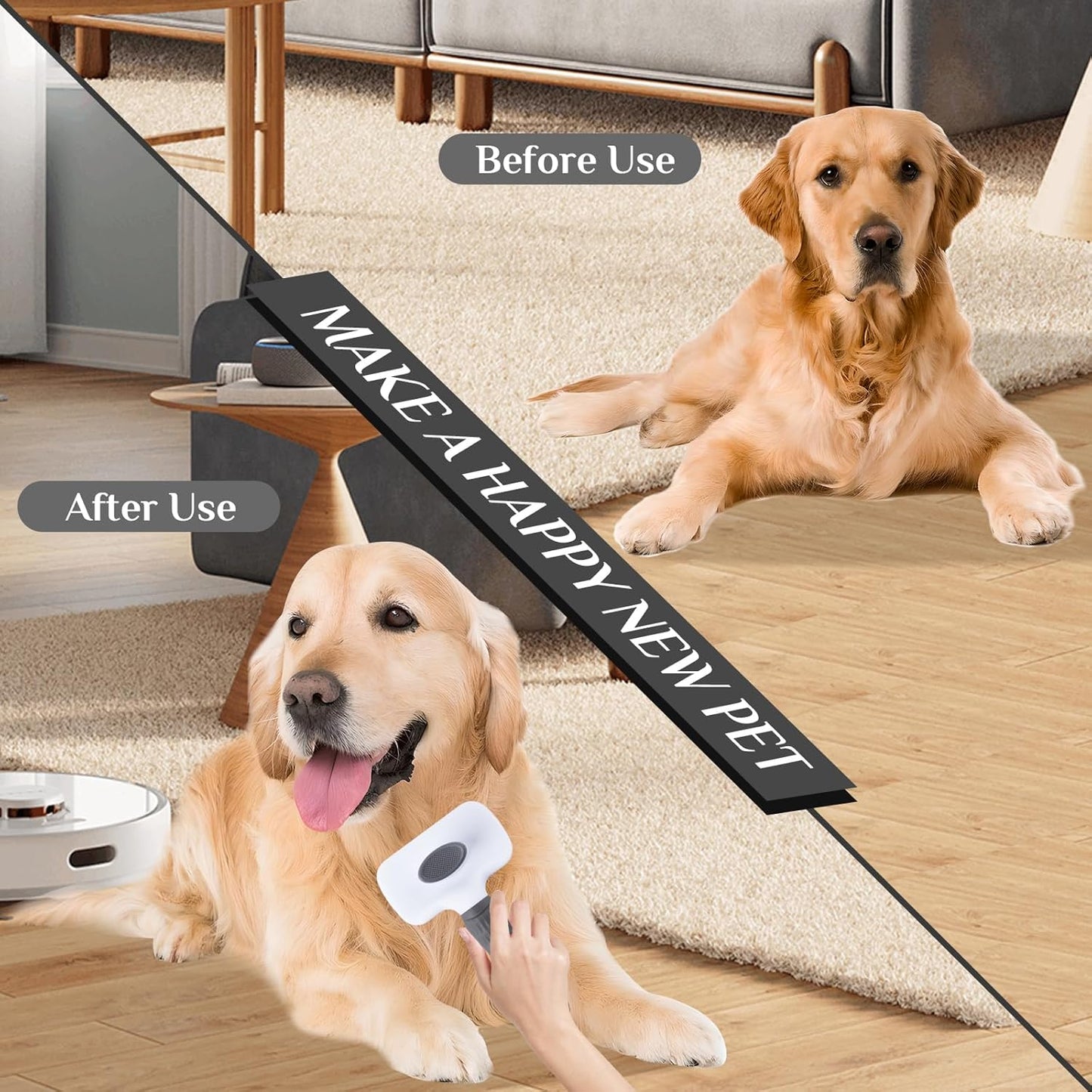 Self-Cleaning Dog Grooming Brush