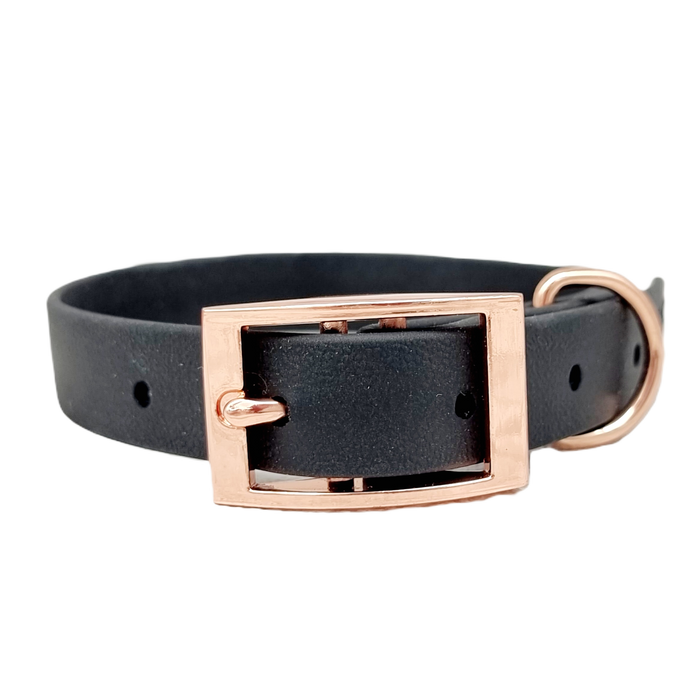 Black - Waterproof BioThane© Dog Collar