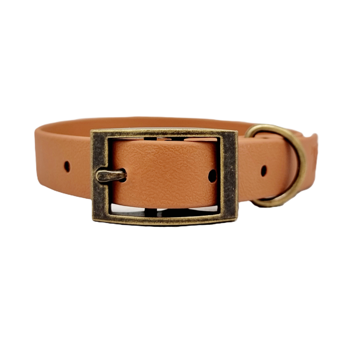 Tan - Waterproof BioThane© Dog Collar
