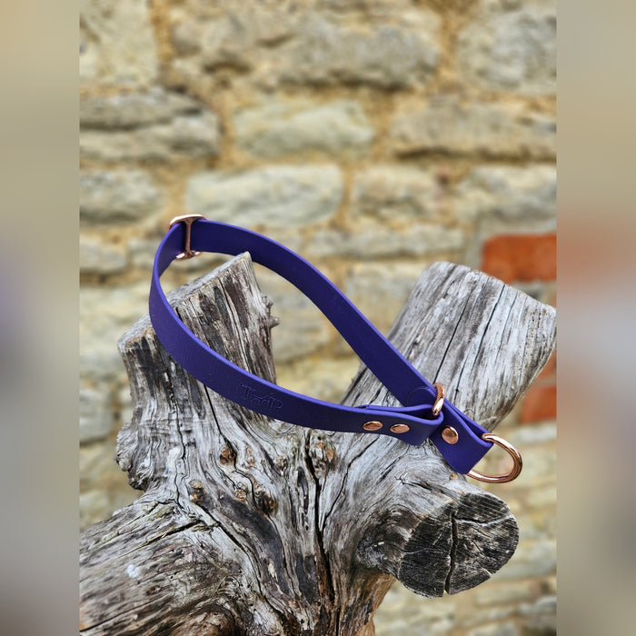 Purple Waterproof BioThane® safe-stop Slip Collar