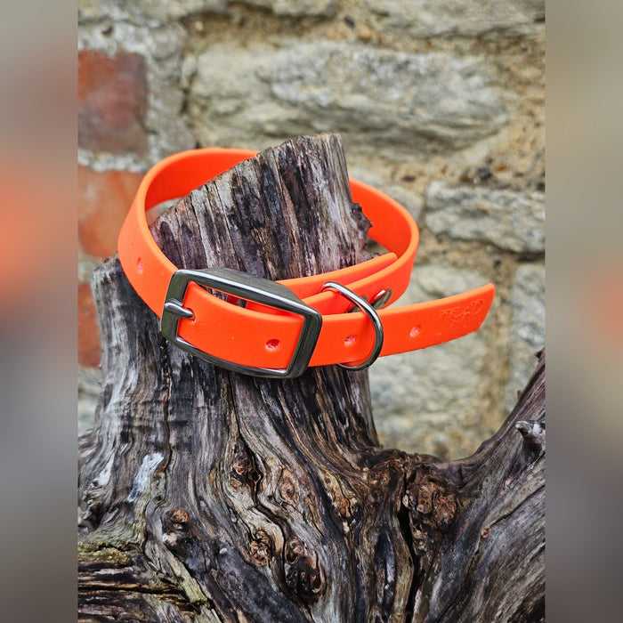 Neon Orange - Everlast Waterproof BioThane© Dog Collar