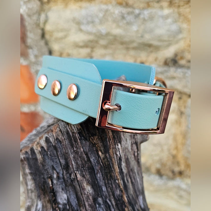 Sage - Waterproof BioThane® Sighthound Collar / wide-fit Dog Collar