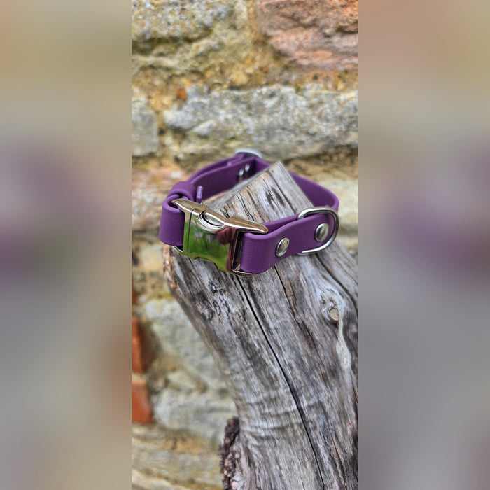 Aubergine - Everlast Waterproof BioThane© Quick-Release Buckle Dog Collar