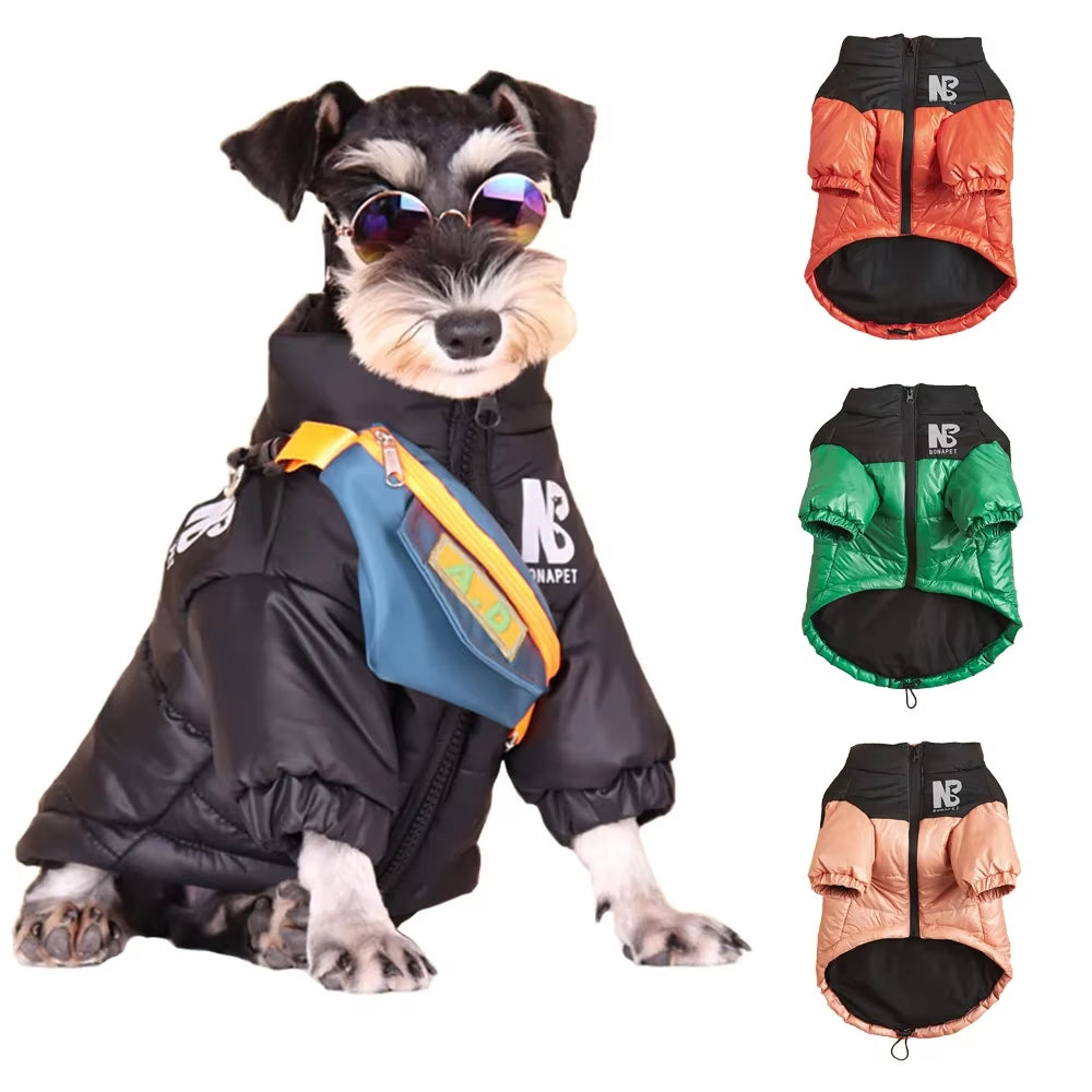 Luxury Dog Down Jacket – Warm, Waterproof & Reflective Winter Coat ❄️🐶