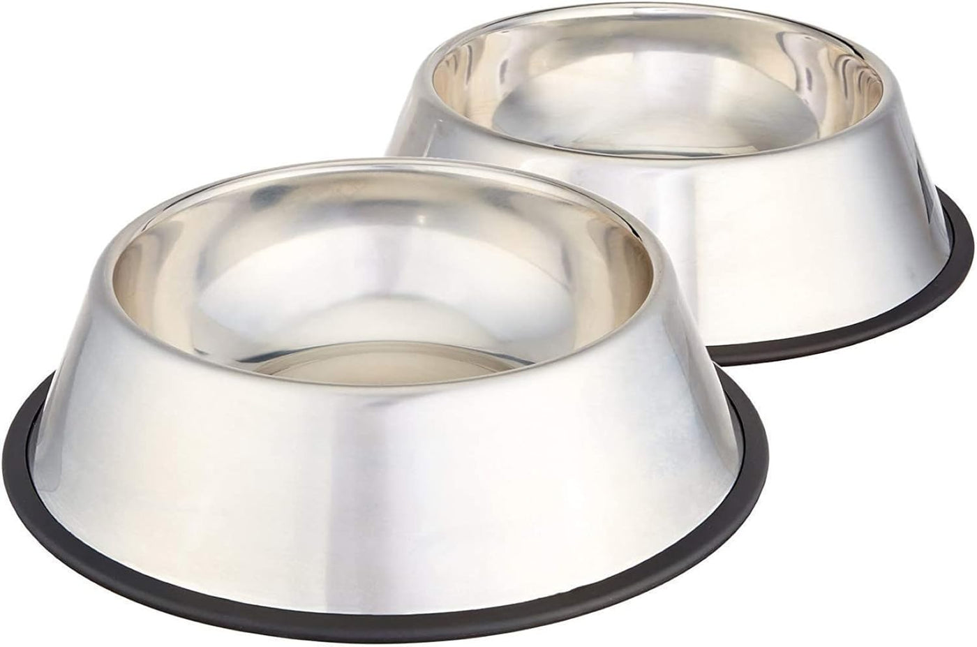Stainless-Steel Dog Bowls – Two-Pack