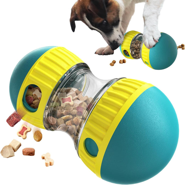 Treat-Dispensing Enrichment Ball – Green & Yellow